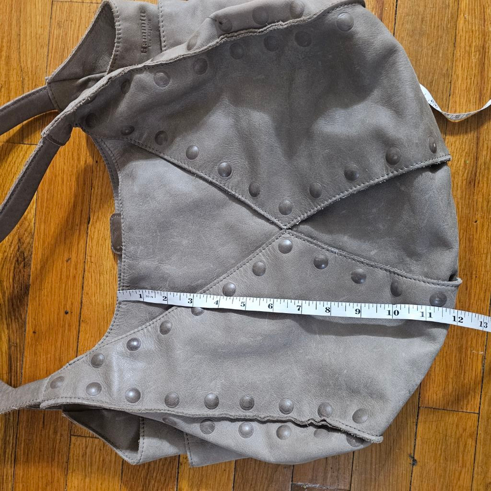 Women's Hammitt Gray Studded Hobo Bag One Size with Red Interior - Picture 10 of 10